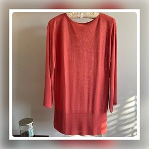 ANN TAYLOR Dolman Sleeve Knit Top in Coral Color